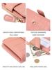 Classic Women's Luxury Card Clip Short Wallet Small Multi functionalPULeather Handbag Solid Color Double Fold Women's ZeroWallet