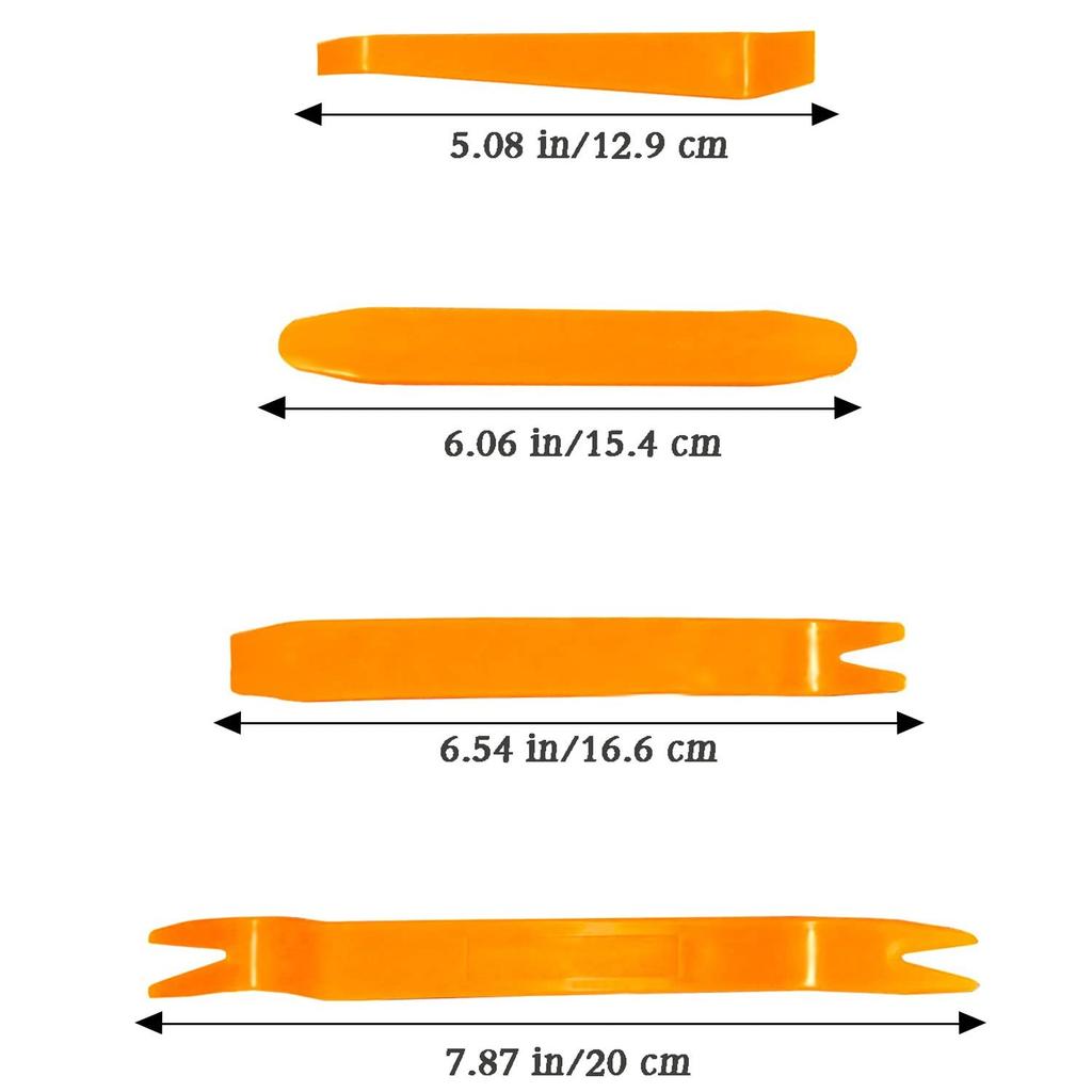 EKIND Car Interior Removal, Dash Door, Radio, Trim, Panel, Instrument Panel Removal, Set of 4, Tool Set (Enhanced)