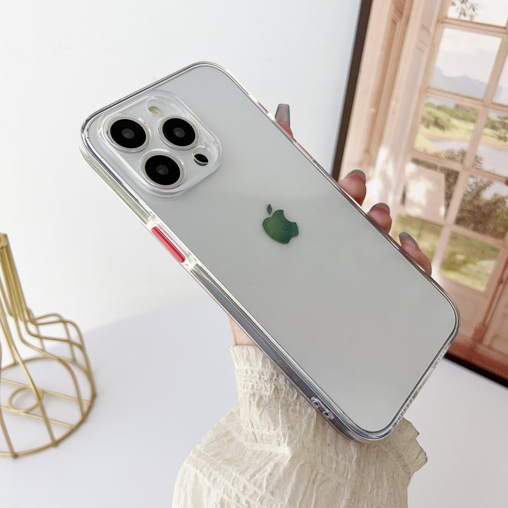 Applicable To IPhone15Promax Phone Case, Apple 14 Anti-slip Color Strip Protective Case, 13 Anti-drop Full Cover