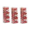 3Box Christmas Tree Hanging Decoration Electroplated Christmas Baubles Ornament Window and Door Ornament Party Supplies