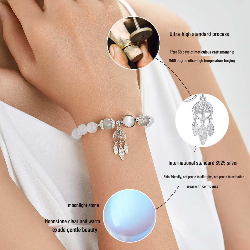 Star City Tree of Life S925 Silver Women's High-End Non-Fading Chinese Style Bracelet