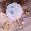 Vintage Silk Chinese Style Fan With Pendant Floral Pattern Embroidery Fan Classical Style Silk Fan Hanfu Accessory