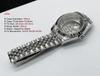 Mod NH35 Watch Case Sapphire Crystal Glass 20mm Stainless Steel Strap with 40mm Transparent Case Set Fit To Nh35A NH36 Movement