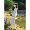 French Retro Embroidered V-Neck Dress