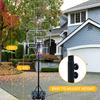 Portable Adjustable Basketball Hoop System with 32Inch Shatterproof Backboard and Wheels for Indoor Outdoor Use Suitable for Yo