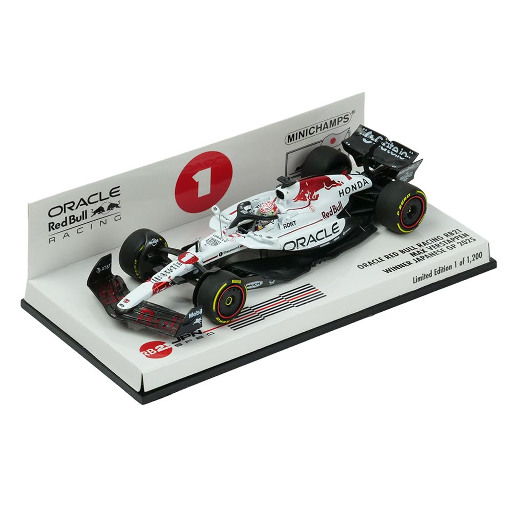 

Minichamps Oracle Red Bull Racing RB21 Макс Ферстаппен Победитель Гран-при Японии 2025 1/43