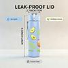 1PC Avocado Fruit Tropical Pattern Print 750ml Color Plastic Sports Water Bottle Leakproof Flip Straw Lid Suitable for Sports Office Home Use