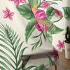 Tropical Flowers Tulle Curtains Sheer Drapes for Living Room Bedroom Modern Window Decor
