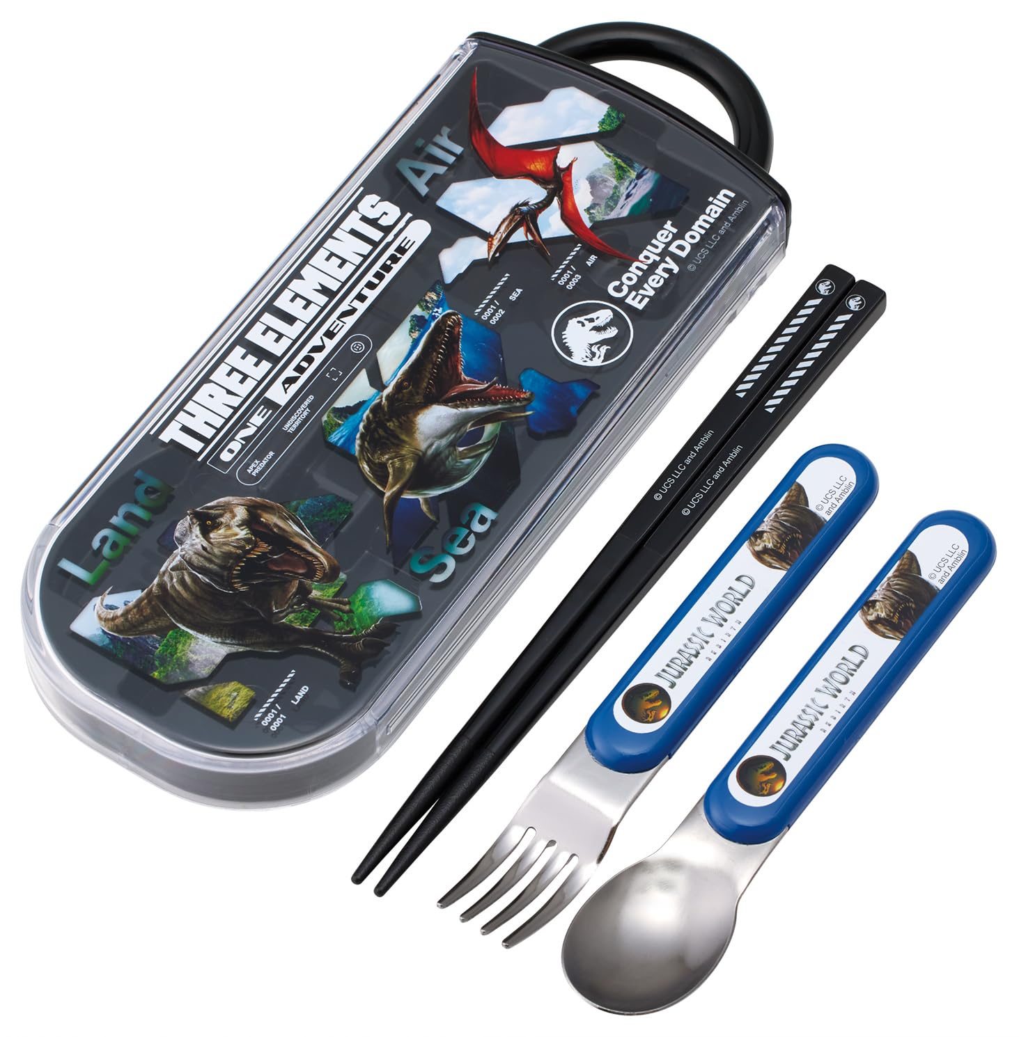 

Skater Bento Chopsticks Trio Set Jurassic World Children s (Chopsticks, Spoon, Fork, 16.5cm, Reverse) TACC2-A