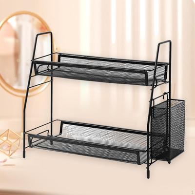 Storage Rack 2 Tier Shelf Multifunctional Decor Space Saving Sturdy Organizer Stand for Cosmetics