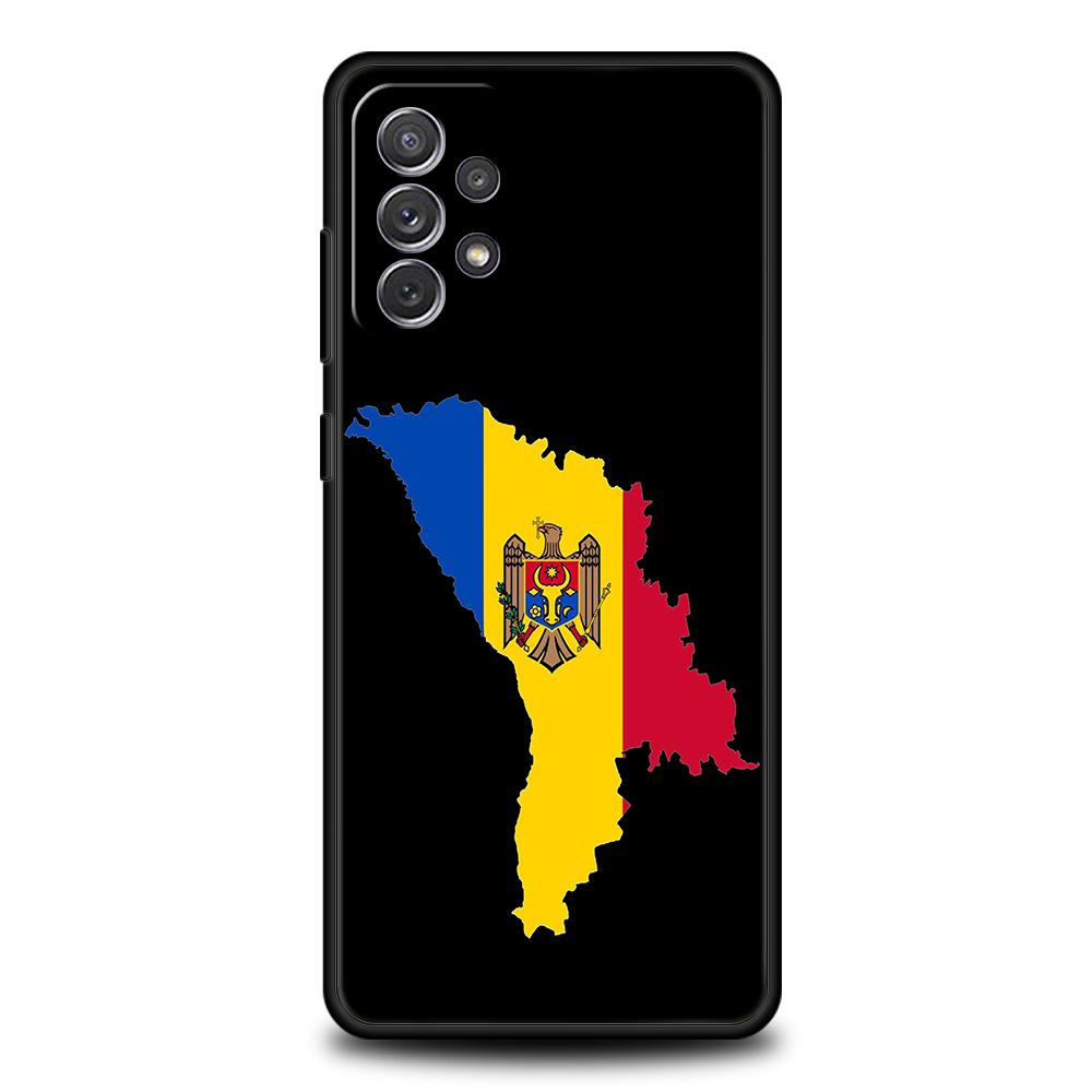 Чехол для телефона Samsung Galaxy A15 A13 A35 A55 A51 A71 A41 A31 A21S A03S A05 A17 A23 A25 A33 A53 A73 5G A07 4G Обложка Флаг Молдовы Samsung A55