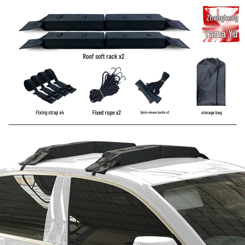 Universal Soft Roof Rack for Luggage, Kayaks, Surfboards, Boats, and Skis