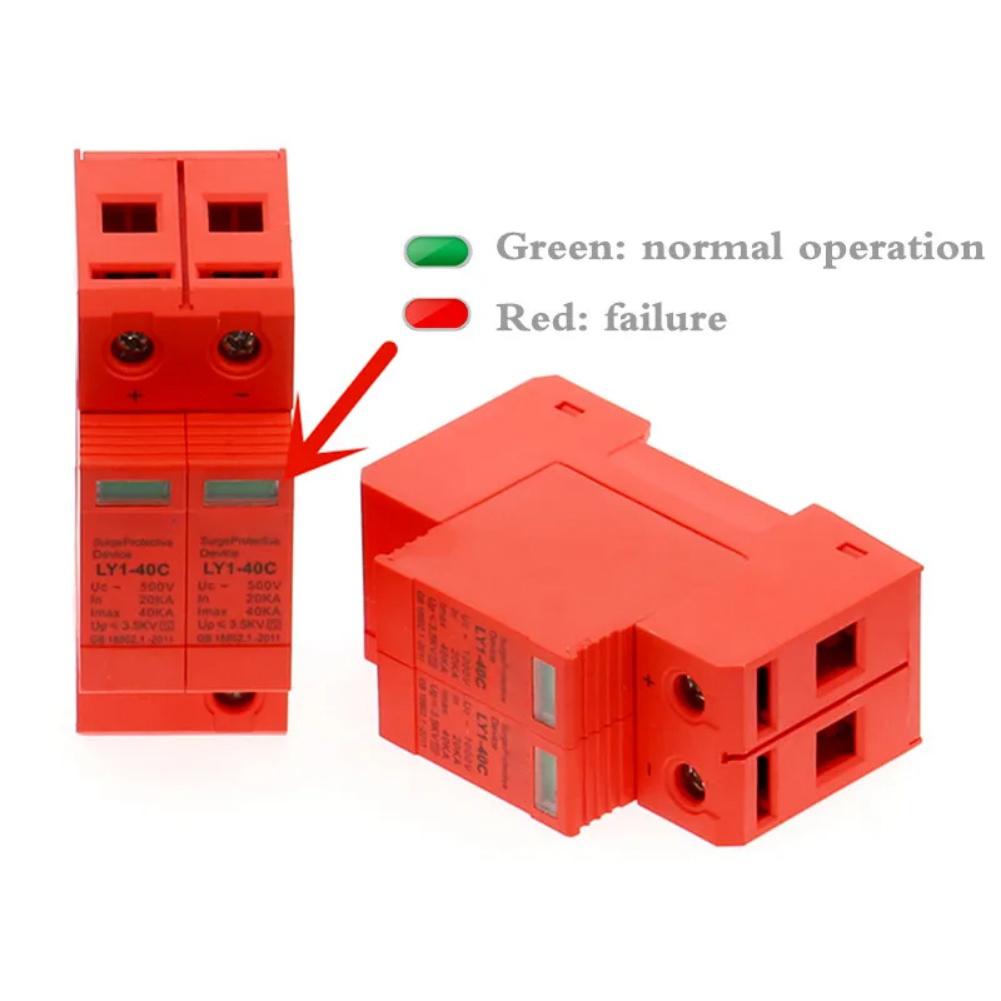 1pc Surge Protective Device 2P 3P DC1000V 40KA Solar PV Photovoltaic Arrester For Solar Photovoltaic Applications