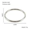 Minimalist Titanium Steel Bangle: Versatile, Non-Fading Bracelet.