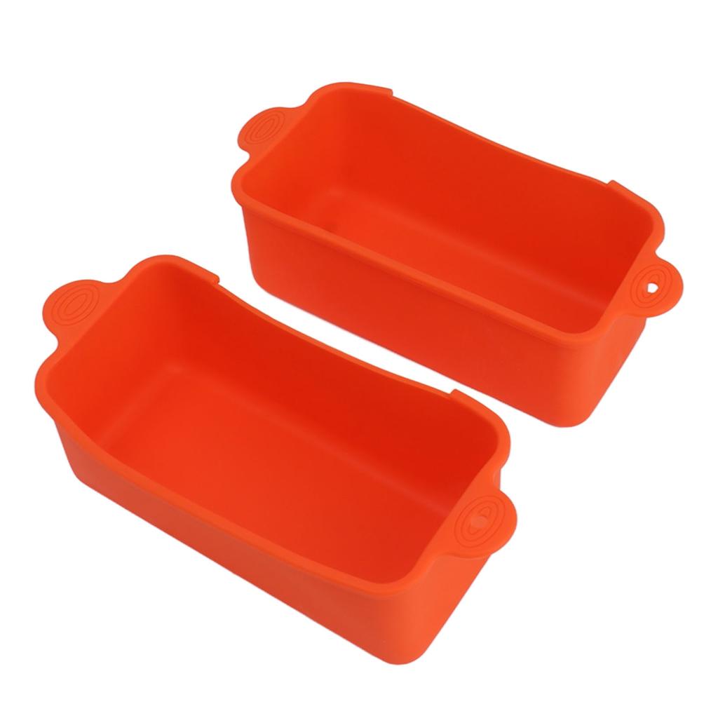 2Pcs Silicone Grease Cup Liners Reusable Drip Pan Liners Silicone Rear Grease Catcher for Griddle
