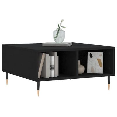 Black Coffee Table 60 X 60 X 30 Cm Particleboard