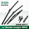 For Honda Insight MK2 2009-2011 2010 2011 2012 Wiper Front & Rear Wiper Blades Windshield Windscreen Window Brushes 26"+16"+16