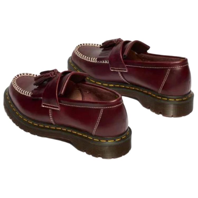 Dr. Martens Adrian Leather Vintage Slip-On Loafers Unisex loafers Cherry-Red 42849600