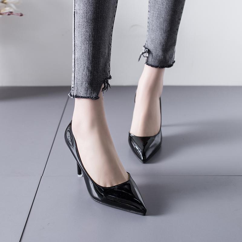 Mode 2025 Neue Damen Pumps Mittelhoher Absatz Pump Damen Spitzschuh Freizeitschuhe Sandalen High Heels Hochzeit Sexy Pumps