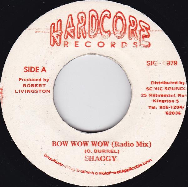 

7-дюймовая пластинка SHAGGY Bow Wow Wow NONE Hardcore Record 1992 Ямайка Регги Ска Даб Б/у
