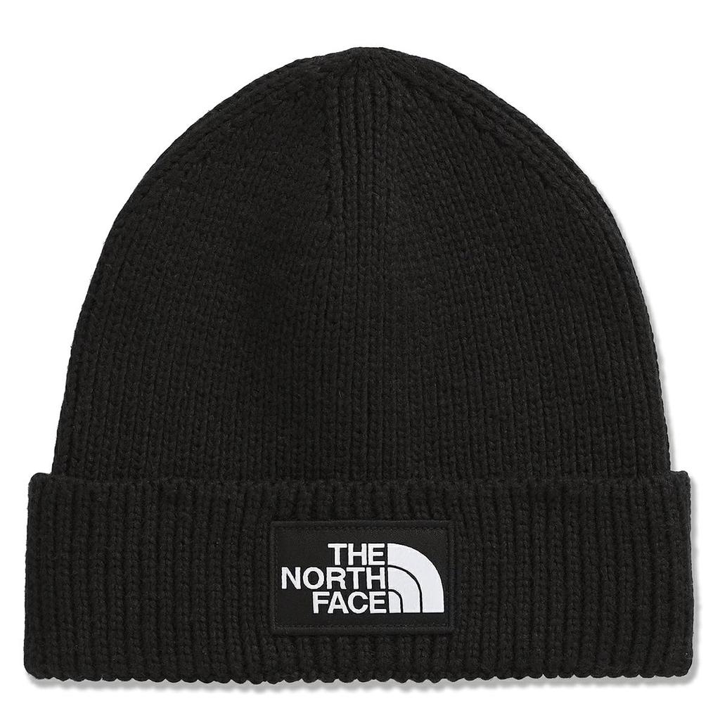 The North Face Knit Cap LOGO BOX CUFFED BEANIE BLACK Beanie Hat USA Design
