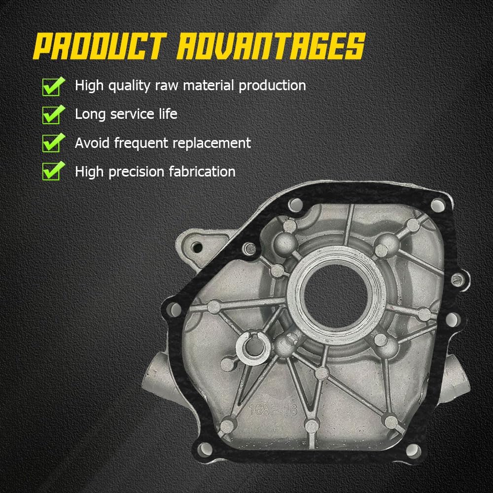 Crank Case Side Cover Gasket Oil Seal Kit 212cc, Cylinder Head Cover Gasket, Crank Case Crankshaft Oil Seal Gasket Replacement for Predator 212 GX200