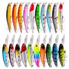 20pcs Fishing Lures Kit Mixed Hard Bait with Treble Hook Lifelike 3D Fishing Eyes Swimbait