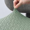 Jacquard Computer Chair Cover T -Shaped Elastic Spandex Stretchy Dining Chair Covers For Office Home Anti -Dirty Removable Round Seat Slipcovers