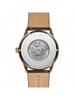Fossil Montre à Quartz Homme Cuir 3 Aiguilles, Boîtier Acier Inoxydable/Verre Cristal Résistant aux Rayures BQ2218