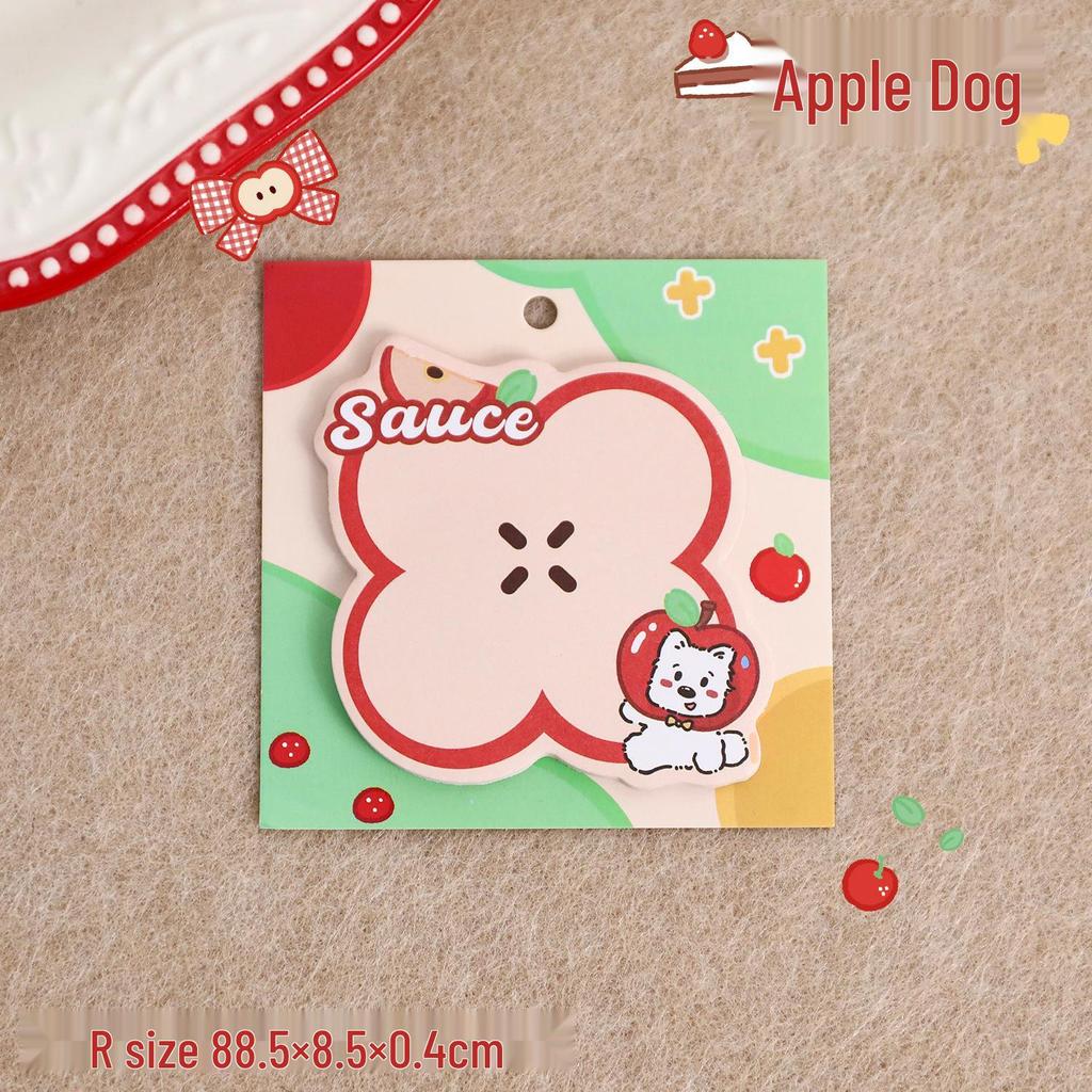 Apple Duoduo Cute Reusable Adhesive Sticky Notes for Students and Office