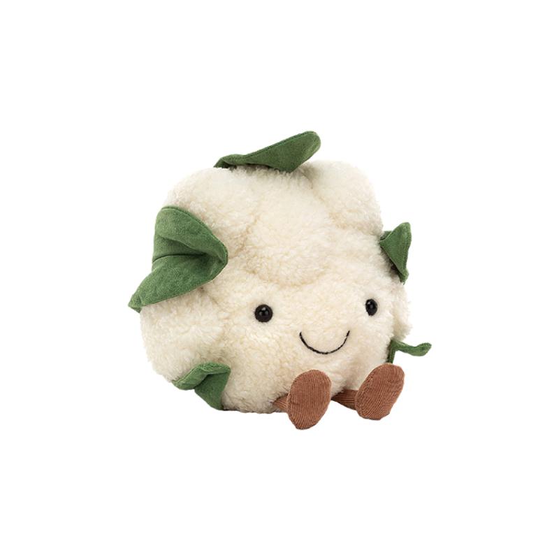 

JELLYCAT Fun Food Series Vegetables Cauliflower Companion Doll Plush Doll 26cm Height
