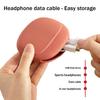 Silicone Headphone Cable Organizer Case Waterproof Mini Portable Travel Wired Earphone Earbuds Keys Data Cables Storage Box Headphone Accessories