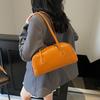 Retro Large-capacity Casual Solid Color Commuting New Fashion Texture Popular Portable Shoulder Armpit Bag