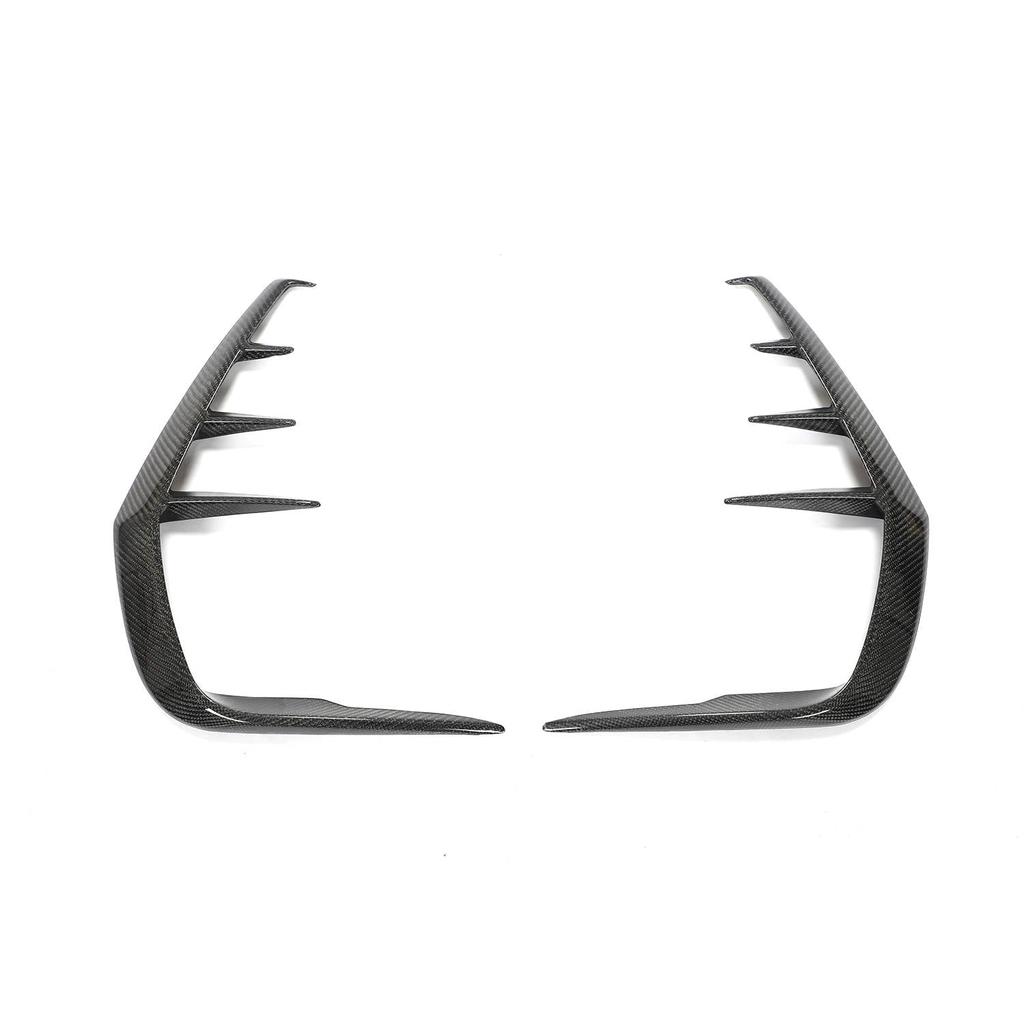 Накладки на задний бампер (для Q60 2016-2022, Карбон) для Infiniti Q50/Q60