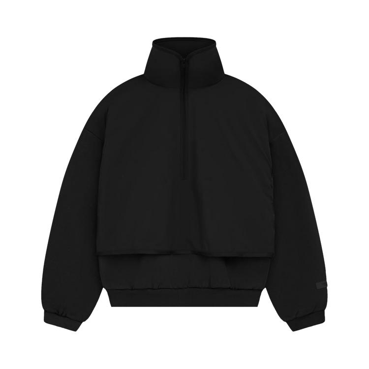 Pull pour homme Fear of God Essentials Pull à col montant en polaire nylon 'Noir Jais/Noir Jais' L