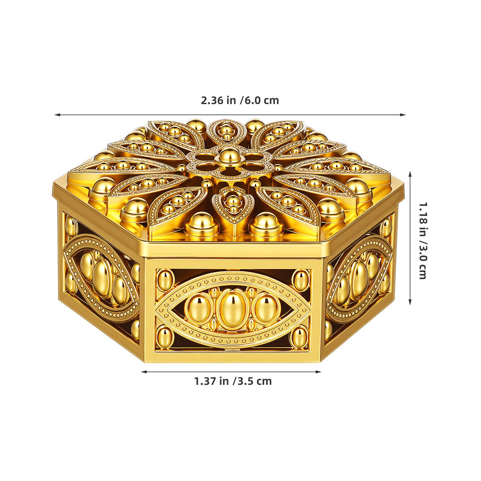 

12Pcs Stylish Candy Display Box Hexagonal Hollow Design Premium Party Favor Container for Wedding Bridal Shower Birthday other золотистый