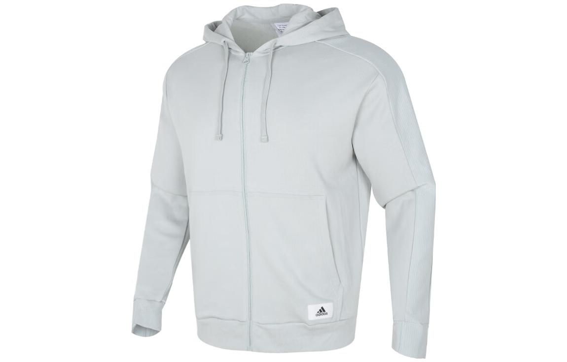 Adidas Jackets Men s Gray Green Hooded Moderate Other IQ3425 L