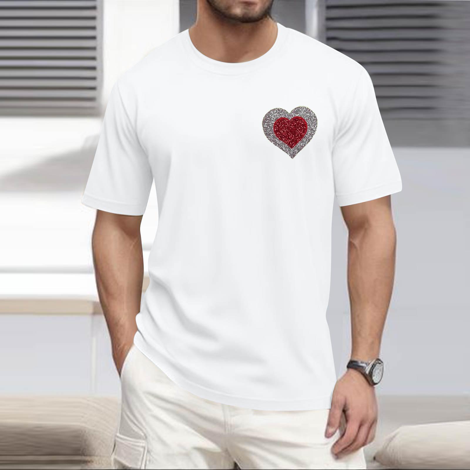 Мужская популярная футболка с принтом круглым вырезом и коротким рукавом XL белый 1450₽