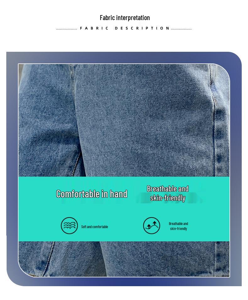 Boys' Summer 2026 Trendy Denim Shorts - Cool Mid-Length Five-Point Pants