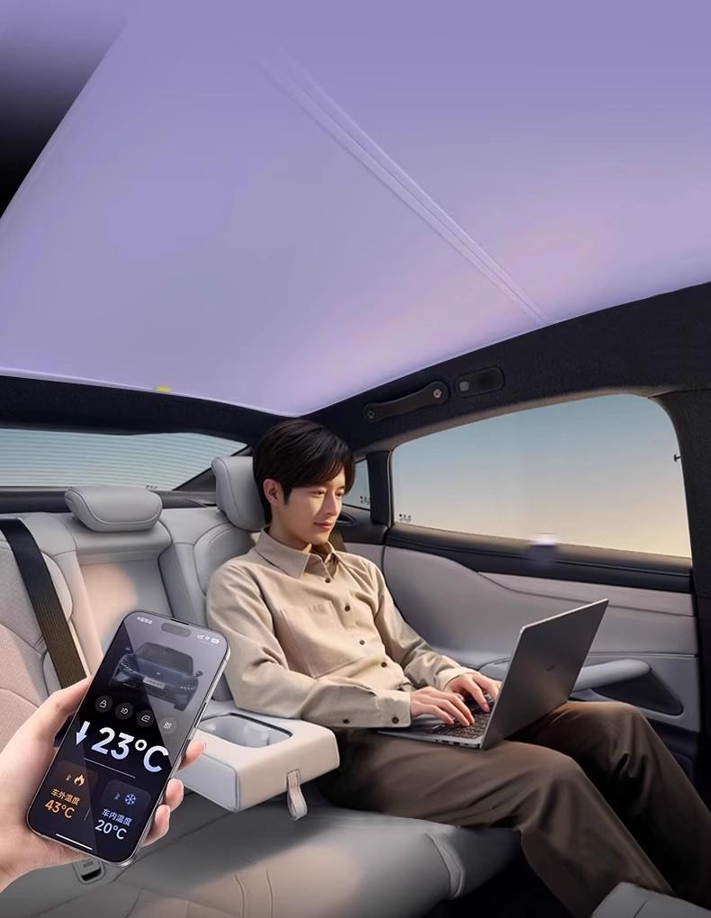 Xiaomi YU7/SU7 Panoramic Sunroof Sunshade: Ice Crystal Car Roof Sun Protection and Insulation