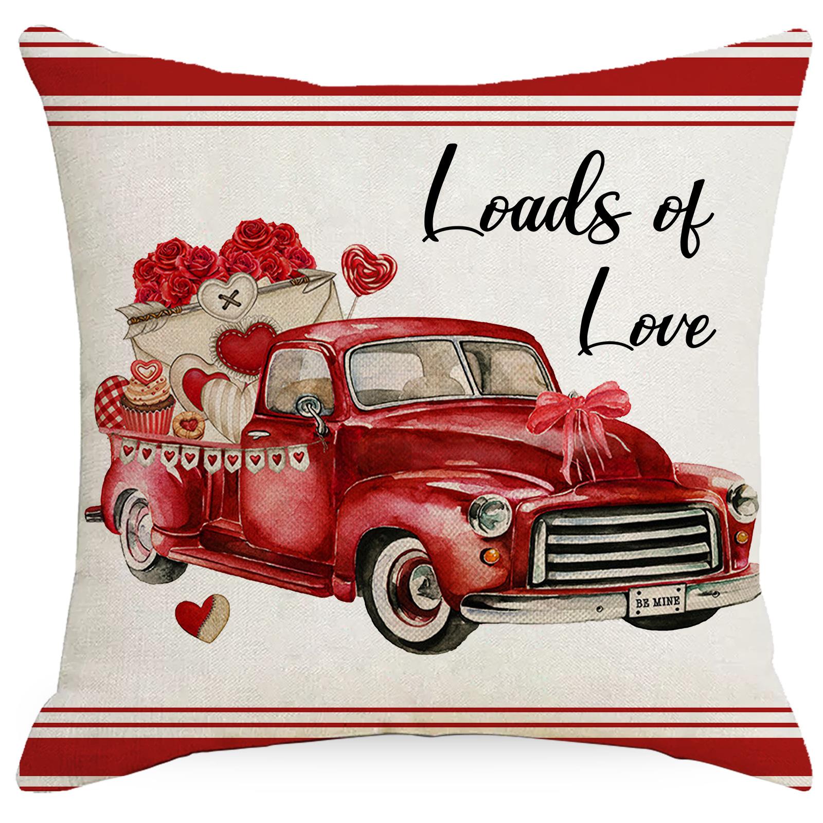 

Наволочка с принтом ко Дню святого Валентина, декоративная подушка для дома, дивана, кровати, прикроватная подушка 45 * 45Cm without pillow core