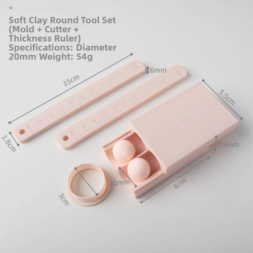 4-20mm Diameter Clay Ball Maker Measuring Ruler Rubbing Strip Clay Ball Rub Mold Mini Clay Ball Rolling Strip Mold DIY Jewelry