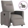 Electric Reclining Armchair, Taupe Color, Upholstered In Fabric