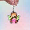 Cute Catoon Pixel Keychains for Women Bag Charm Fairy Stella Musa Tecna Magical Girl Fairies Keyrings Jewelry Friends Gifts