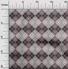 oneOone Cotton Flex Bright Red Fabric Argyle Check Dress Material Fabric Print Fabric By The Yard 40 Inches