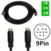 Mini Din 9PIN Adapter Cable Excellent Electrical Conductivity 9 Pin Male To 9 Pin Male Cable for Media Centers Receiver