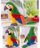 [Qingyun LEE] Realistic Plush Parrot Bird Stuffed Toy, Gift, Body Pillow, Parrot, Plush, Fluffy, Cute, Green