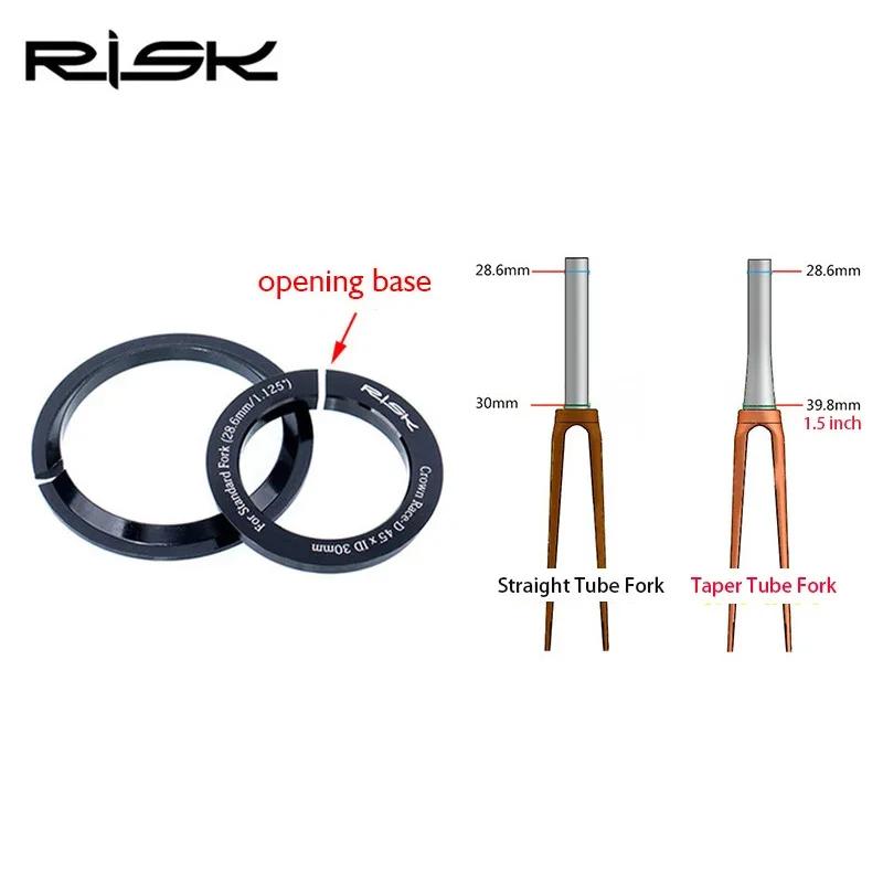 Mountain Bike Headset Downhill 44-49.7mm Cone-Shaped Compatible with 1.5 Tapered Fork Bearings Complete Set Durable Smooth
