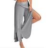 Plus Size Chiffon Palazzo Pants with Wide Leg Flare for Yoga and Casual Wear In 10 Colors