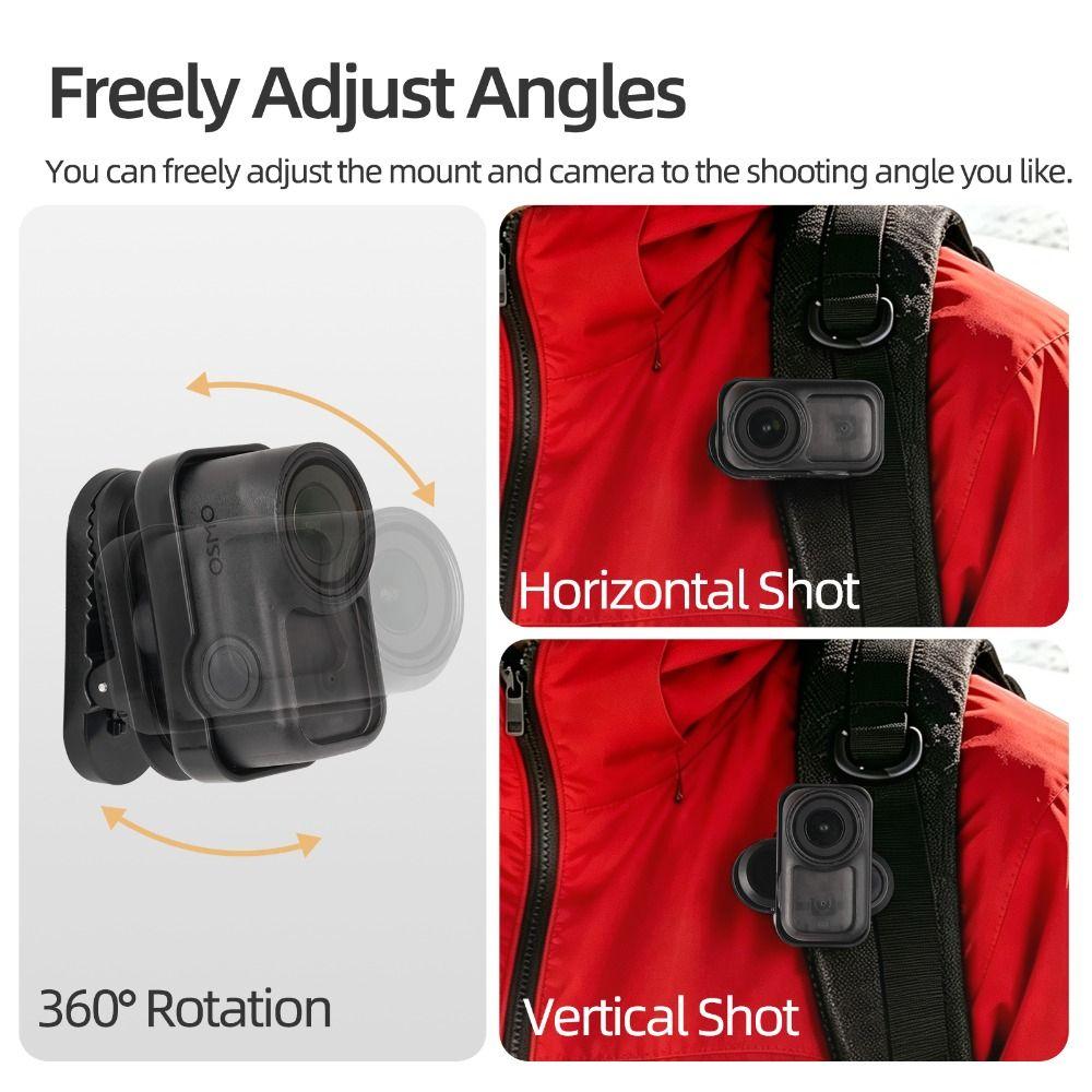 360 Rotatable Clip Mount Anti-shake Magnetic Mount Holder for DJI Osmo Nano Camera Accessories